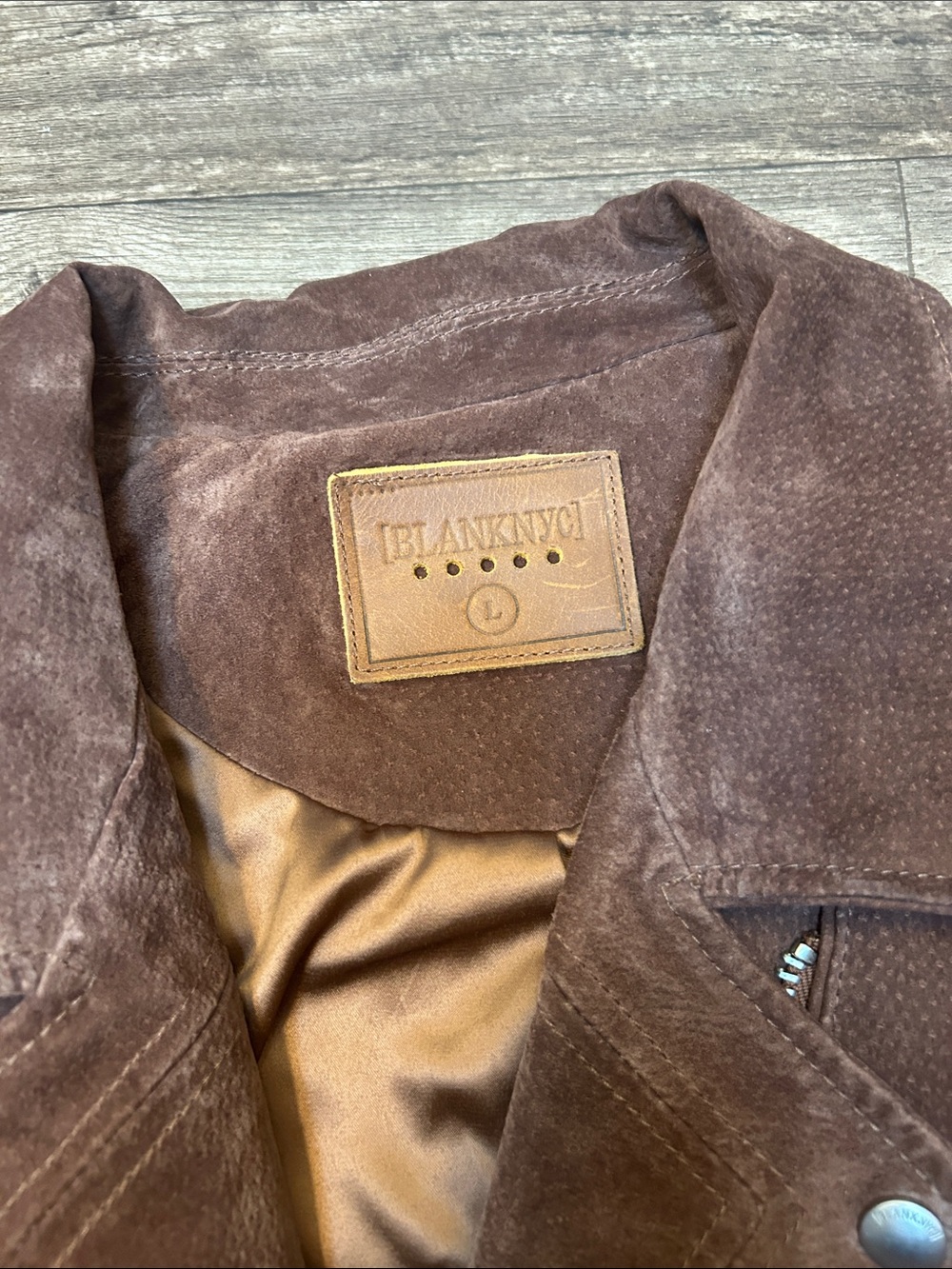 Blank NYC Rich Brown Suede Moto Jacket - Picture 2 of 3